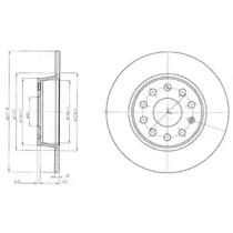 Delphi BG4324 Диск гальмівний