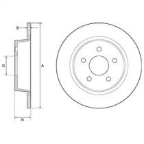 Delphi BG4682 Диск тормозной Delphi BG4682 Диск тормозной