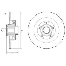 Delphi BG9134RS Brake disc Delphi BG9134RS Brake disc