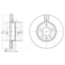 Delphi BG9891 Диск гальмівний Delphi BG9891 Диск гальмівний