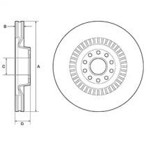 Delphi BG9957 Brake disc Delphi BG9957 Brake disc