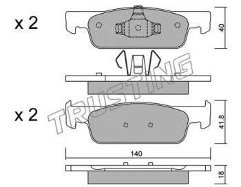 Trusting 991.0 Brake pads Trusting 991.0 Brake pads