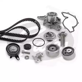 Gates KP2TH15557XS-1 Комплект ременя ГРМ з водяним насосом і роликами