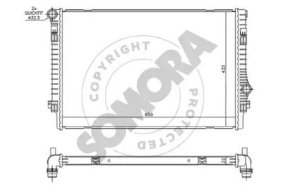 Somora 351240D Радіатор охолодження двигуна Somora 351240D Радіатор охолодження двигуна