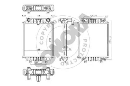 Somora 351241A Радіатор охолодження двигуна Somora 351241A Радіатор охолодження двигуна