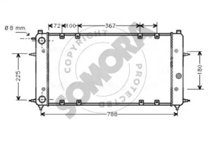 Somora 354041 Радіатор Somora 354041 Радіатор