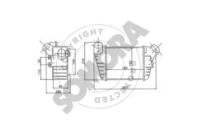 Somora 358045 Радіатор інтеркулера Somora 358045 Радіатор інтеркулера
