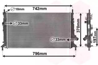 Van Wezel 18002370 Радіатор Van Wezel 18002370 Радіатор