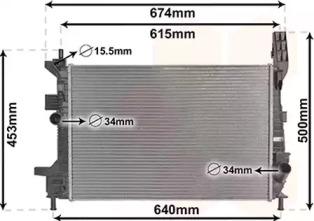 Van Wezel 18002602 Радіатор охолодження двигуна Van Wezel 18002602 Радіатор охолодження двигуна