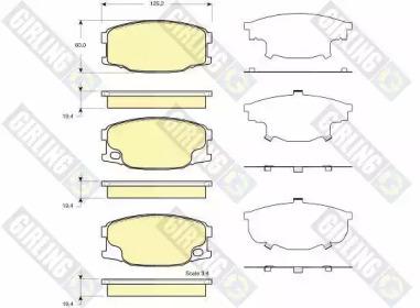 Girling 6133889 Brake pads Girling 6133889 Brake pads