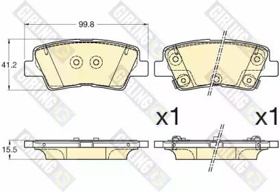 Girling 6135947 Brake pads Girling 6135947 Brake pads
