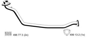 Ernst 024402 Випускна труба відпрацьованих газів