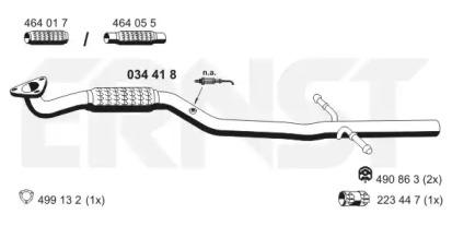 Ernst 034418 Exhaust pipe Ernst 034418 Exhaust pipe