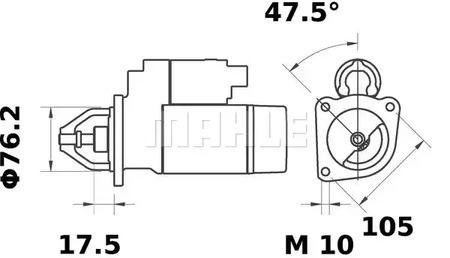 Mahle Original MS 378 Starter