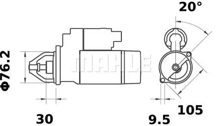 Mahle Original MS 441 Starter