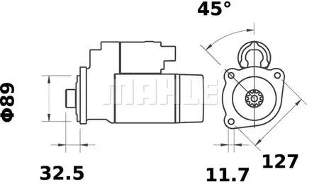 Mahle Original MS 447 Стартер Mahle Original MS 447 Стартер