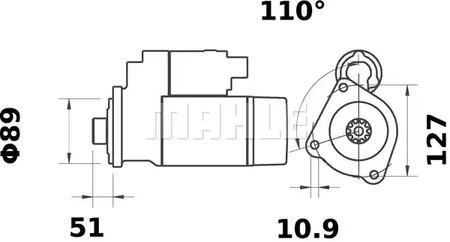 Mahle Original MS 452 Стартер Mahle Original MS 452 Стартер