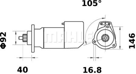Mahle Original MS 460 Starter