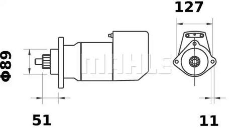 Mahle Original MS 461 Starter