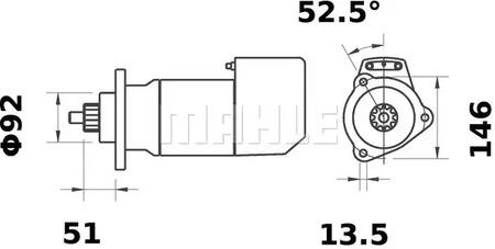 Mahle Original MS 466 Starter Mahle Original MS 466 Starter