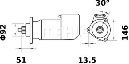 Mahle Original MS 471 Starter Mahle Original MS 471 Starter