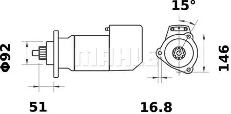Mahle Original MS 480 Starter
