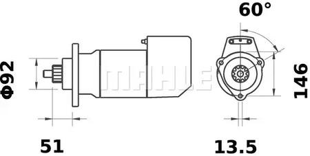 Mahle Original MS 481 Starter