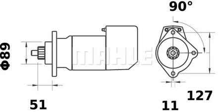 Mahle Original MS 484 Starter