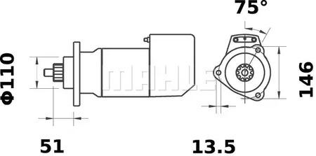 Mahle Original MS 518 Starter