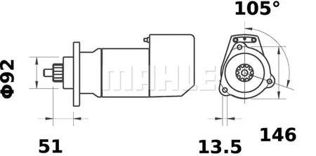 Mahle Original MS 531 Starter Mahle Original MS 531 Starter