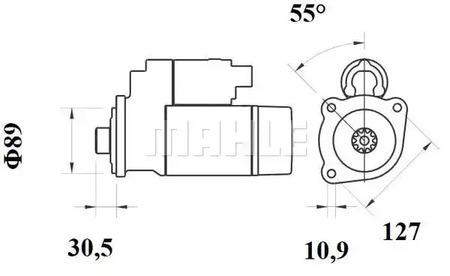 Mahle Original MS 639 Стартер