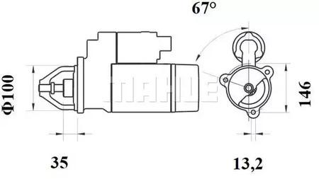 Mahle Original MS 650 Starter Mahle Original MS 650 Starter