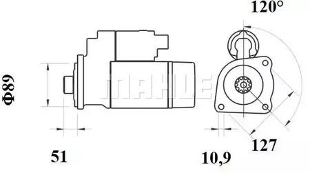 Mahle Original MS 73 Стартер Mahle Original MS 73 Стартер