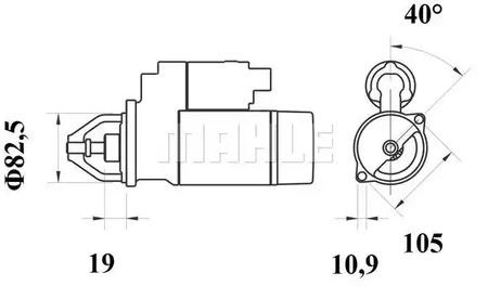 Mahle Original MS 732 Стартер