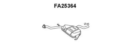 Veneporte FA25364 Muffler assy front Veneporte FA25364 Muffler assy front