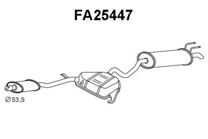 Veneporte FA25447 Глушник вихлопних газів кінцевий Veneporte FA25447 Глушник вихлопних газів кінцевий