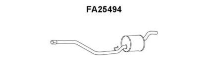 Veneporte FA25494 Muffler assy front