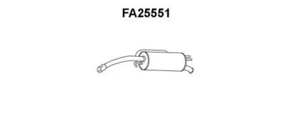 Veneporte FA25551 Глушник вихлопних газів кінцевий