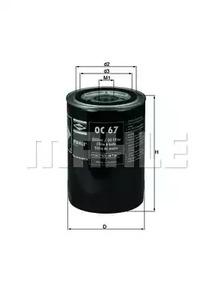 Mahle Original OC 67 Oil filter Mahle Original OC 67 Oil filter