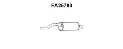 Veneporte FA25780 Глушник вихлопних газів кінцевий Veneporte FA25780 Глушник вихлопних газів кінцевий