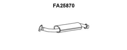 Veneporte FA25870 Muffler assy front Veneporte FA25870 Muffler assy front