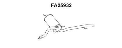 Veneporte FA25932 Глушник вихлопних газів кінцевий Veneporte FA25932 Глушник вихлопних газів кінцевий