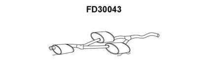 Veneporte FD30043 Muffler assy front