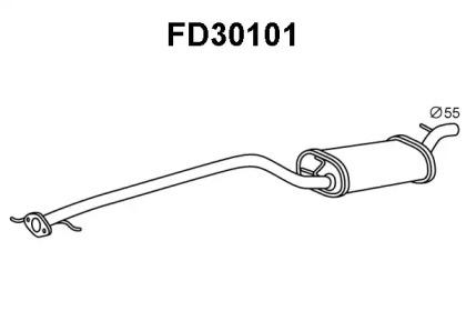 Veneporte FD30101 Muffler assy front Veneporte FD30101 Muffler assy front