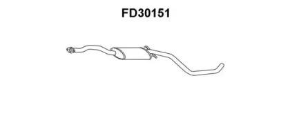 Veneporte FD30151 Muffler assy front Veneporte FD30151 Muffler assy front