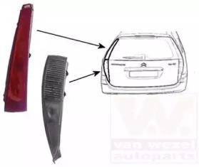 Van Wezel 0961935 Lamp assy rear