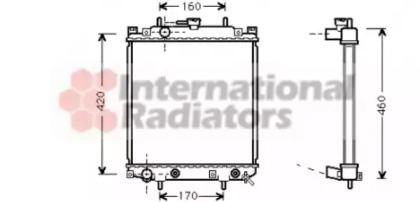 Van Wezel 11002047 Радіатор охолодження двигуна Van Wezel 11002047 Радіатор охолодження двигуна