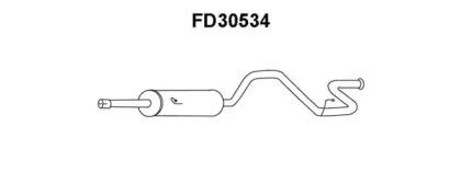Veneporte FD30534 Глушник вихлопних газів кінцевий Veneporte FD30534 Глушник вихлопних газів кінцевий
