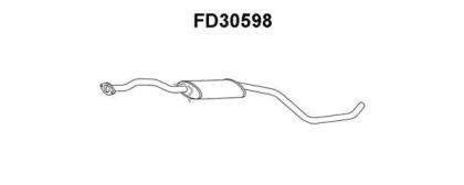 Veneporte FD30598 Muffler assy front Veneporte FD30598 Muffler assy front