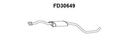 Veneporte FD30649 Muffler assy front Veneporte FD30649 Muffler assy front